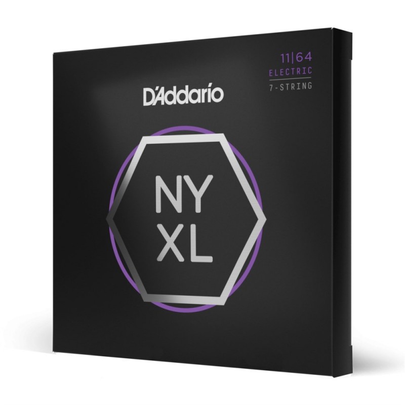 D'Addario NYXL1164 - Struny do gitary elektrycznej 7-strunowe (11-64) - 1 D'Addario NYXL1164 - Struny do gitary elektrycznej 7-strunowe (11-64) - 1