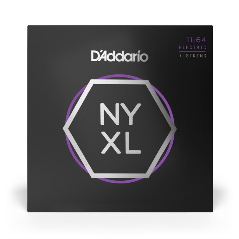 D'Addario NYXL1164 - Struny do gitary elektrycznej 7-strunowe (11-64) - 2 D'Addario NYXL1164 - Struny do gitary elektrycznej 7-strunowe (11-64) - 2