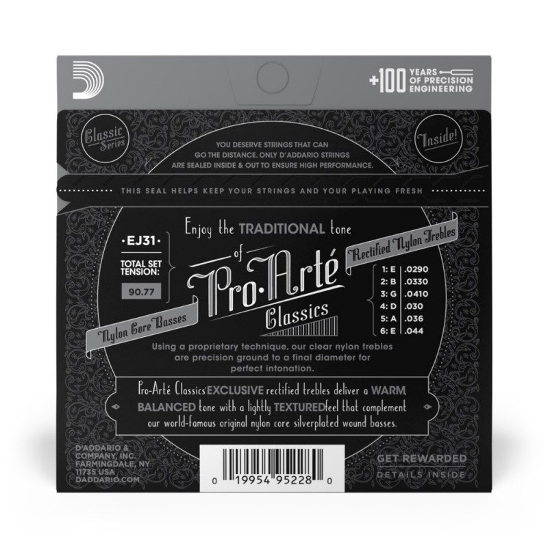 D'Addario EJ31 - Struny do gitary klasycznej - 3 D'Addario EJ31 - Struny do gitary klasycznej - 3