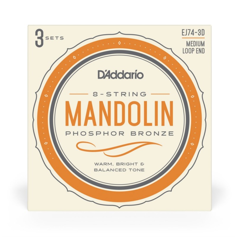 D'Addario EJ74-3D - Struny do mandoliny (11-40, 3 kpl.) - 2 D'Addario EJ74-3D - Struny do mandoliny (11-40, 3 kpl.) - 2