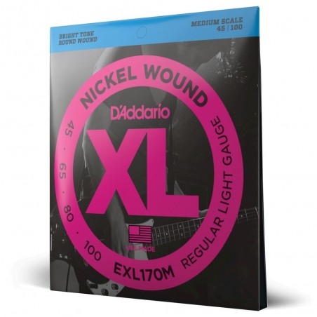 D'Addario EXL170M - Struny do gitary basowej (45-100) - 1