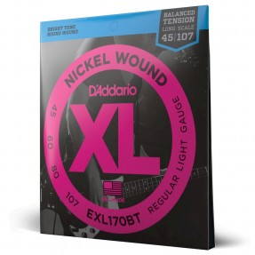 D'Addario EXL170BT - Struny do gitary basowej (45-107) - 1
