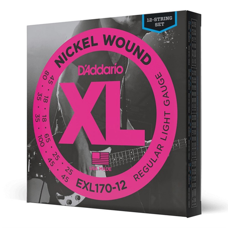 D'Addario EXL170-12 - Struny do gitary basowej (18-45) - 1