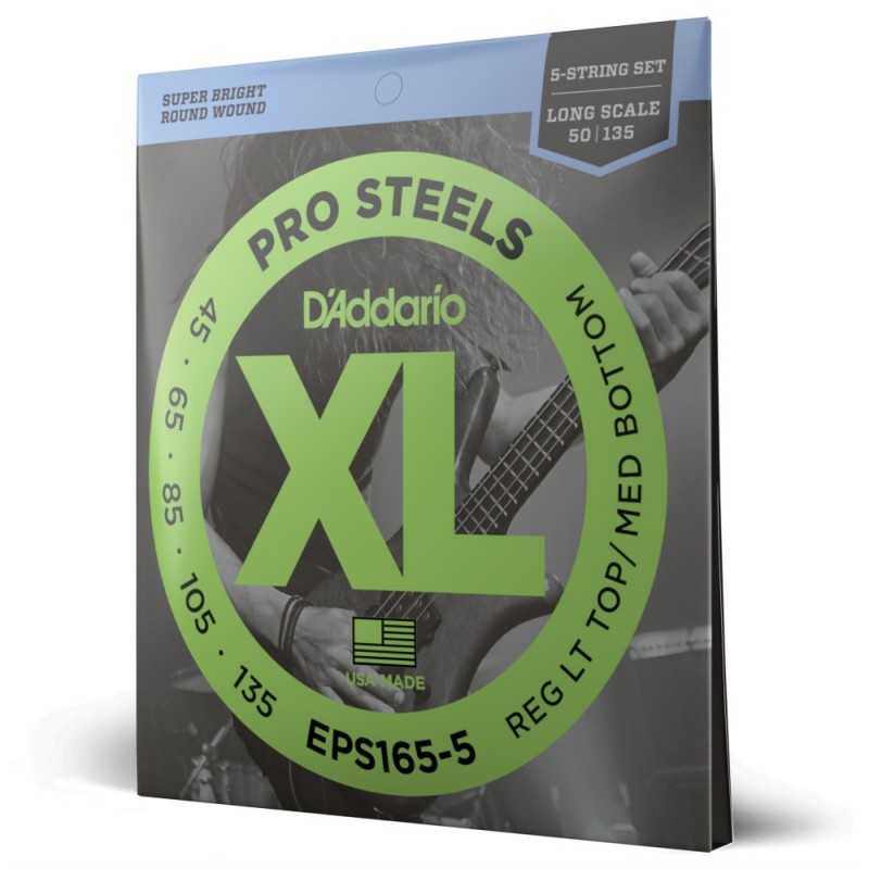 D'Addario EPS165-5 - Struny do gitary basowej 5-strunowe (45-135) - 1 D'Addario EPS165-5 - Struny do gitary basowej 5-strunowe (45-135) - 1