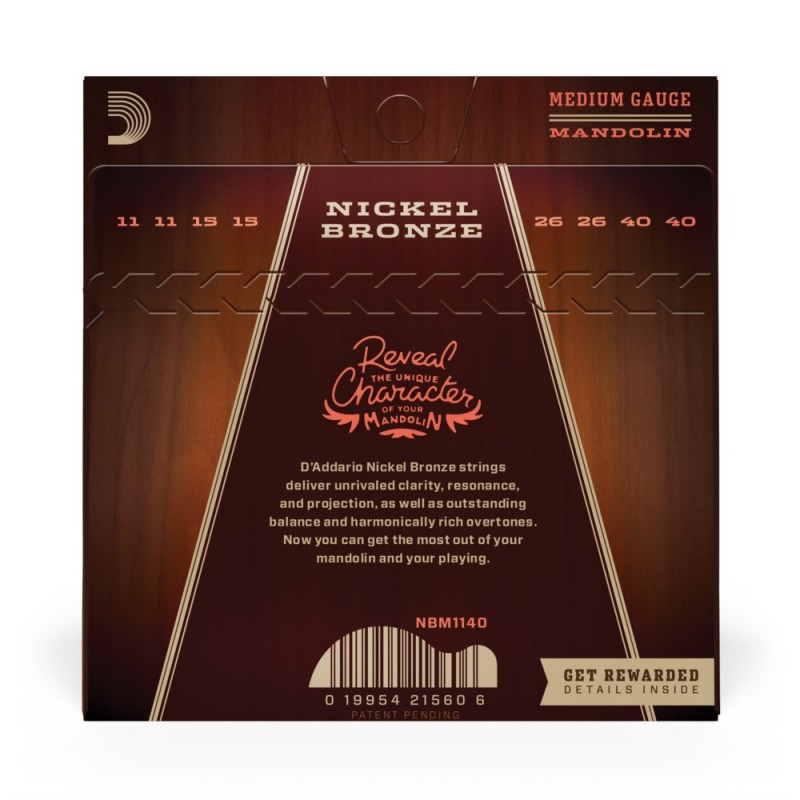 D'Addario NBM1140 - Struny do mandoliny (11-40) - 3 D'Addario NBM1140 - Struny do mandoliny (11-40) - 3