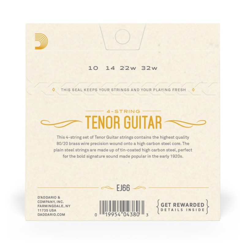 D'Addario EJ66 - Struny do gitary tenorowej - 3 D'Addario EJ66 - Struny do gitary tenorowej - 3