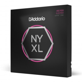 D'Addario NYXL45100SL - Struny do gitary basowej (45-100) - 1