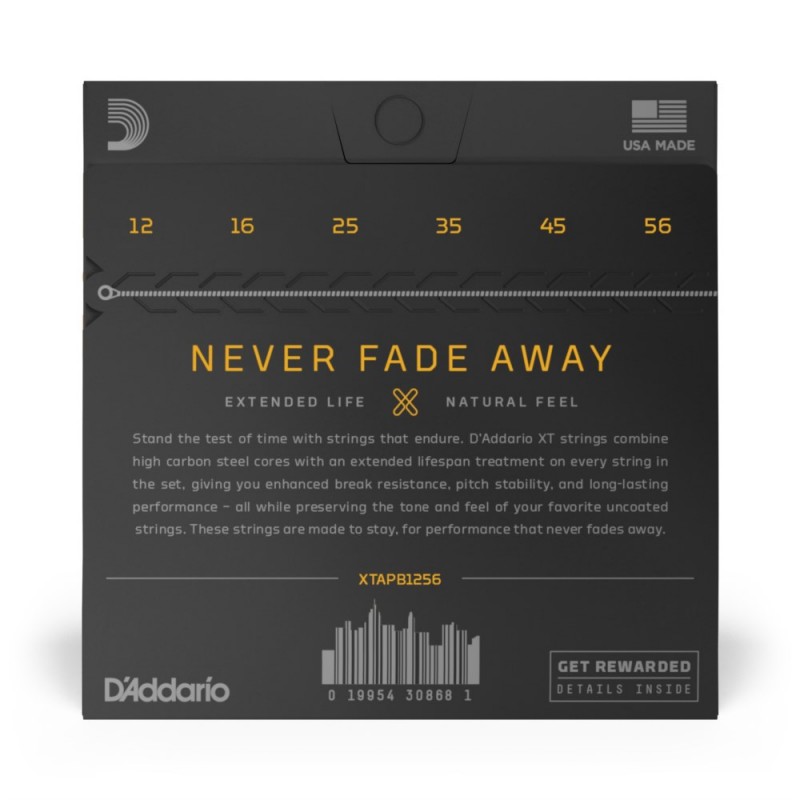 D'Addario XTAPB1256 - Struny do gitary akustycznej (12-56) - 3 D'Addario XTAPB1256 - Struny do gitary akustycznej (12-56) - 3