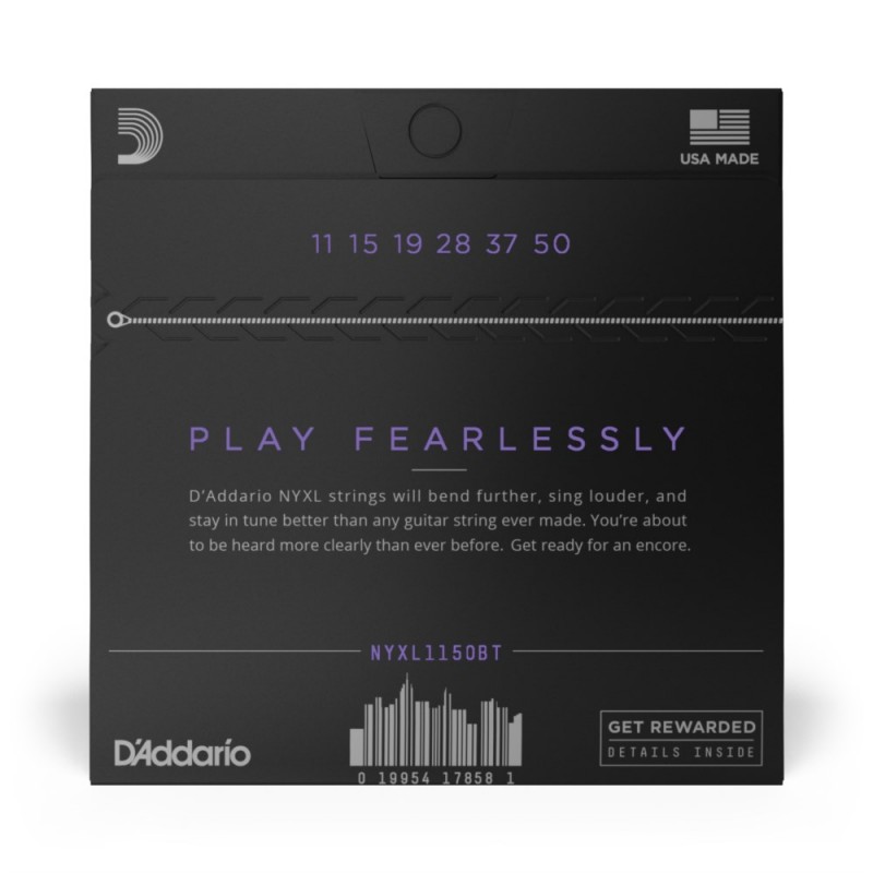 D'Addario NYXL1150BT - Struny do gitary elektrycznej (11-50) - 3 D'Addario NYXL1150BT - Struny do gitary elektrycznej (11-50) - 3