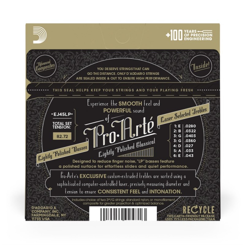 D'Addario EJ45LP - Struny do gitary klasycznej - 3 D'Addario EJ45LP - Struny do gitary klasycznej - 3