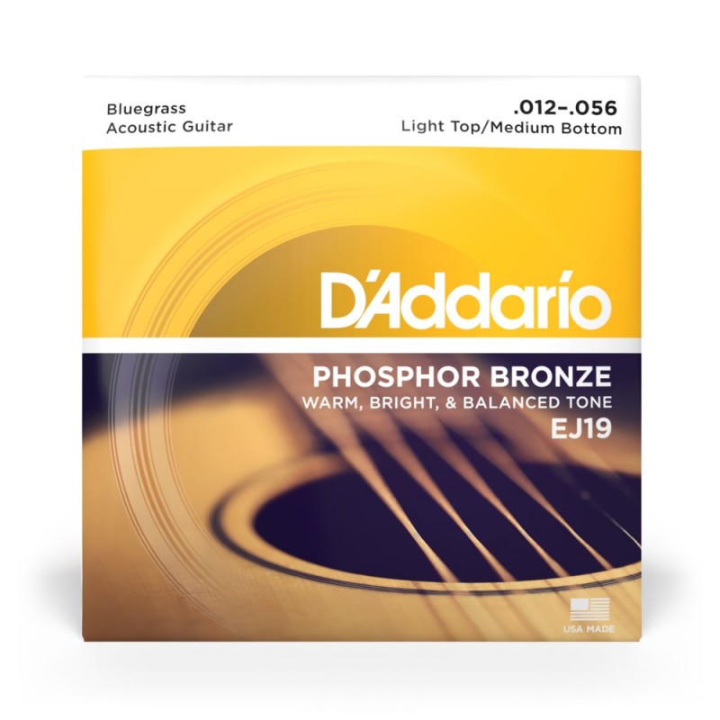 D'Addario EJ19 - Struny do gitary akustycznej (12-56) - 2 D'Addario EJ19 - Struny do gitary akustycznej (12-56) - 2