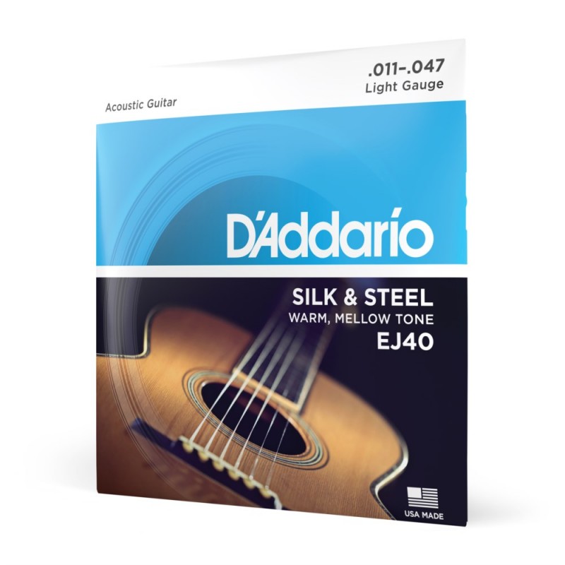D'Addario EJ40 - Struny do gitary folkowej (11-47) - 1 D'Addario EJ40 - Struny do gitary folkowej (11-47) - 1