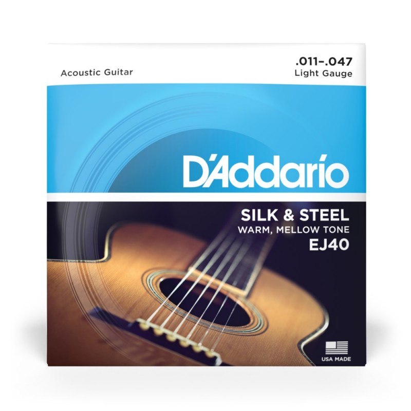 D'Addario EJ40 - Struny do gitary folkowej (11-47) - 2 D'Addario EJ40 - Struny do gitary folkowej (11-47) - 2