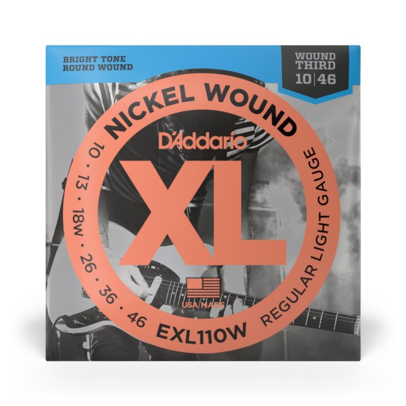 D'Addario EXL110W - Struny do gitary elektrycznej (10-46) - 2 D'Addario EXL110W - Struny do gitary elektrycznej (10-46) - 2