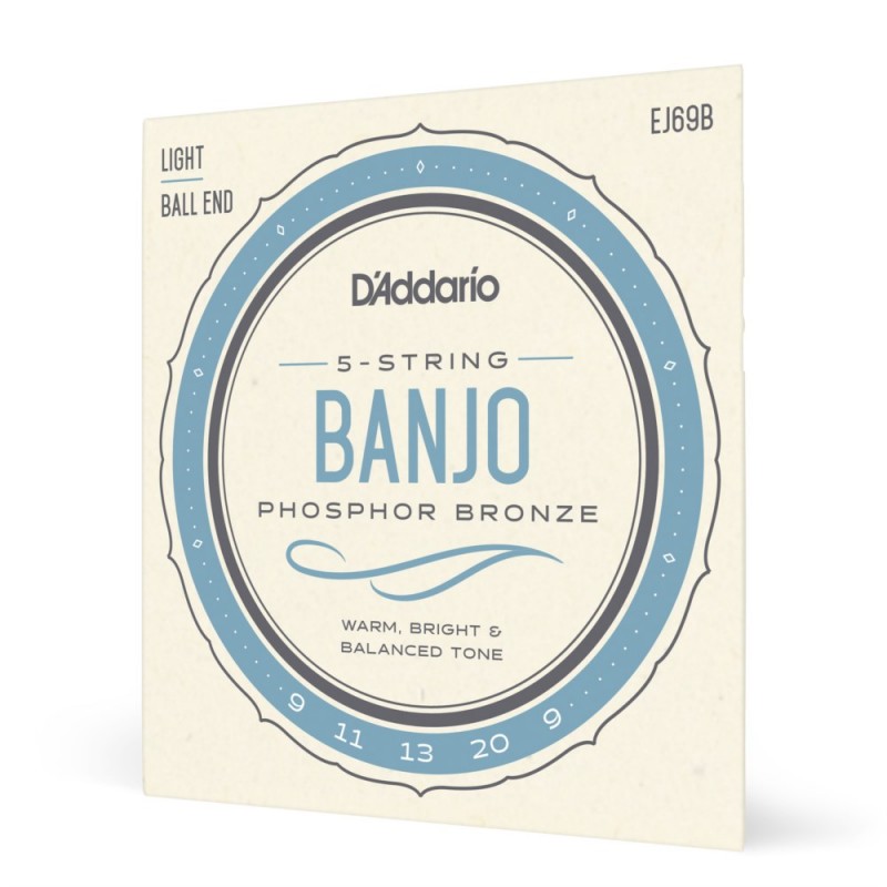 D'Addario EJ69B - Struny do banjo 5-strunowe (9-20) - 1 D'Addario EJ69B - Struny do banjo 5-strunowe (9-20) - 1