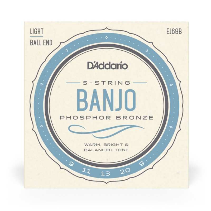 D'Addario EJ69B - Struny do banjo 5-strunowe (9-20) - 2 D'Addario EJ69B - Struny do banjo 5-strunowe (9-20) - 2