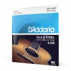 D'Addario EJ35 - Struny do gitary folkowej 12-strunowe (11-47) - 1