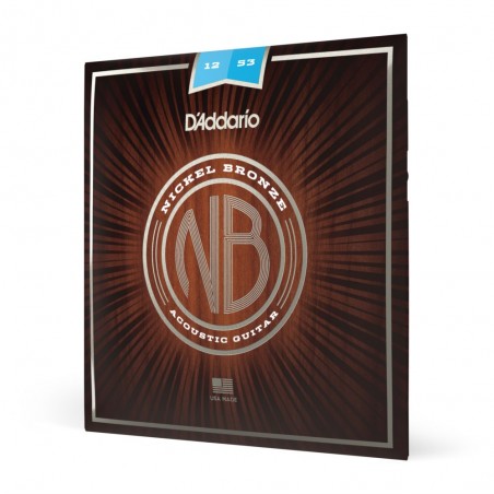 D'Addario NB1253 - Struny do gitary akustycznej (12-53) - 1