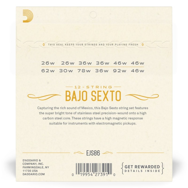 D'Addario EJS86 - Struny do banjo - 3 D'Addario EJS86 - Struny do banjo - 3