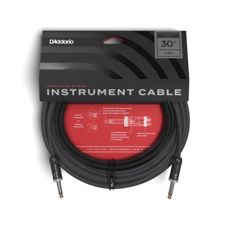 D'Addario PW-AMSG-30 - Kabel gitarowy American Stage (9 m) - 3 D'Addario PW-AMSG-30 - Kabel gitarowy American Stage (9 m) - 3