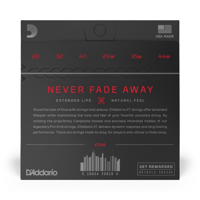 D'Addario XTC45 - Struny Classical Silver Plated Copper - 3 D'Addario XTC45 - Struny Classical Silver Plated Copper - 3
