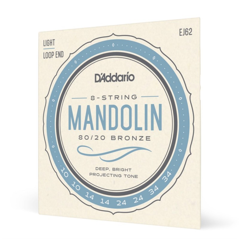 D'Addario EJ62 - Struny do mandoliny (10-34) - 1 D'Addario EJ62 - Struny do mandoliny (10-34) - 1