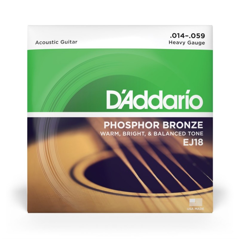 D'Addario EJ18 - Struny do gitary akustycznej (14-59) - 2 D'Addario EJ18 - Struny do gitary akustycznej (14-59) - 2