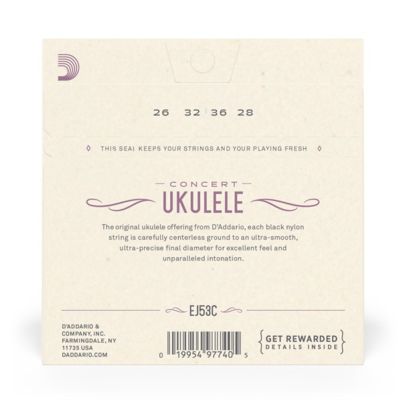 D'Addario EJ53C - Struny do ukulele - 3