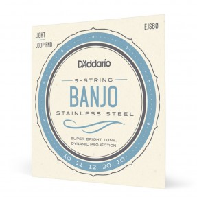 D'Addario EJS60 - Struny do banjo 5-strunowe (9-20) - 1