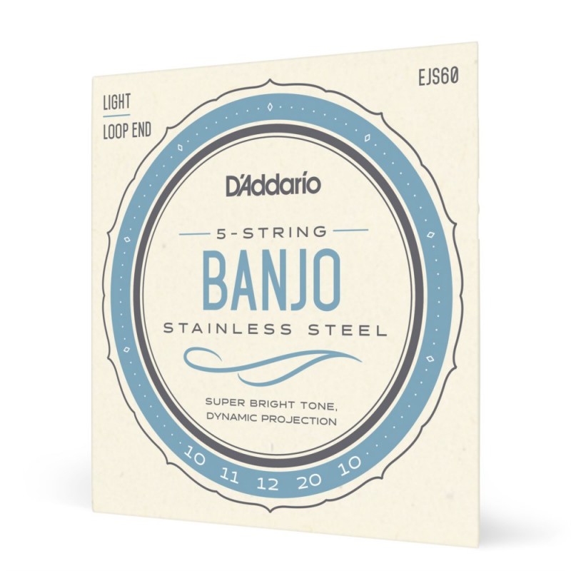 D'Addario EJS60 - Struny do banjo 5-strunowe (9-20) - 1 D'Addario EJS60 - Struny do banjo 5-strunowe (9-20) - 1
