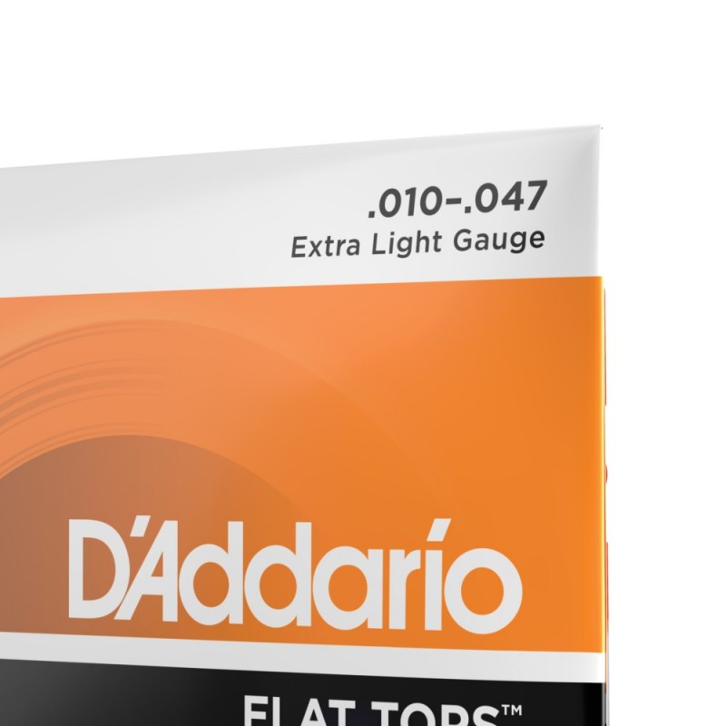 D'Addario EFT15 - Struny do gitary akustycznej (10-47) - 4 D'Addario EFT15 - Struny do gitary akustycznej (10-47) - 4