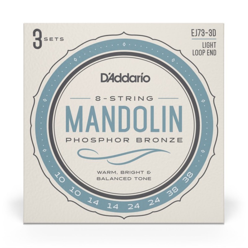 D'Addario EJ73-3D - Struny do mandoliny (10-38, 3 kpl.) - 2 D'Addario EJ73-3D - Struny do mandoliny (10-38, 3 kpl.) - 2