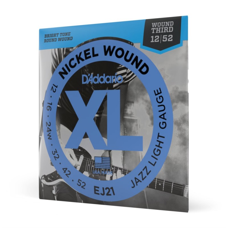 D'Addario EJ21 - Struny do gitary elektrycznej (12-52) - 1 D'Addario EJ21 - Struny do gitary elektrycznej (12-52) - 1