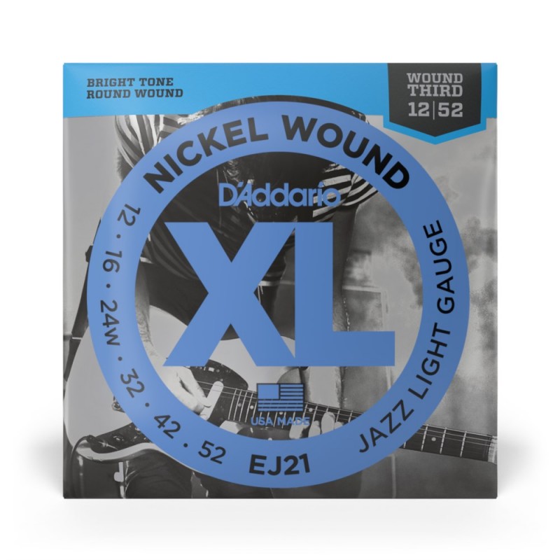 D'Addario EJ21 - Struny do gitary elektrycznej (12-52) - 2 D'Addario EJ21 - Struny do gitary elektrycznej (12-52) - 2