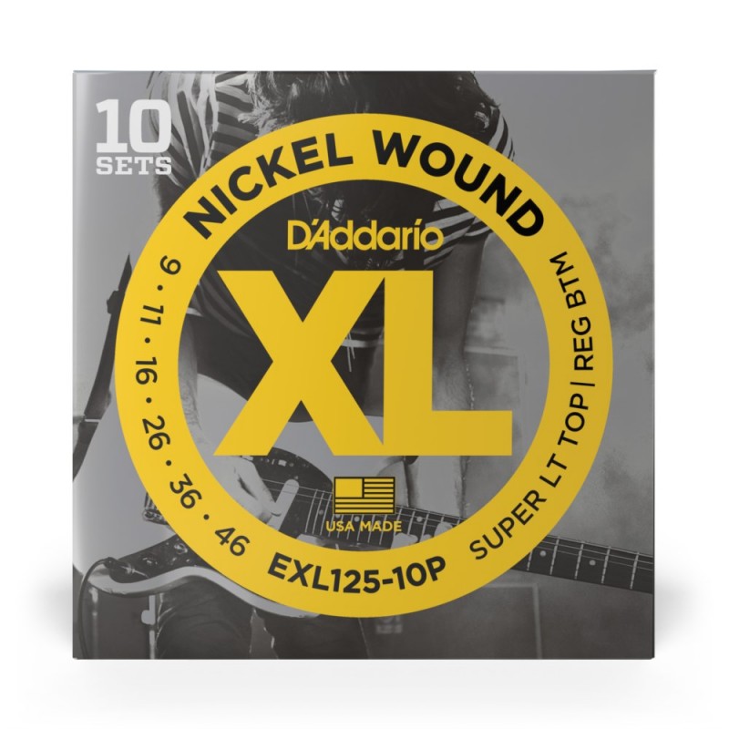 D'Addario EXL125-10P - Struny do gitary elektrycznej (09-46, 10 kpl.) - 2 D'Addario EXL125-10P - Struny do gitary elektrycznej (09-46, 10 kpl.) - 2
