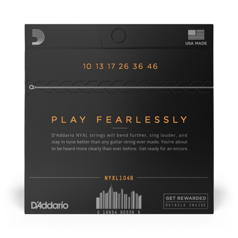 D'Addario NYXL1046 - Struny do gitary elektrycznej (10-46) - 3 D'Addario NYXL1046 - Struny do gitary elektrycznej (10-46) - 3