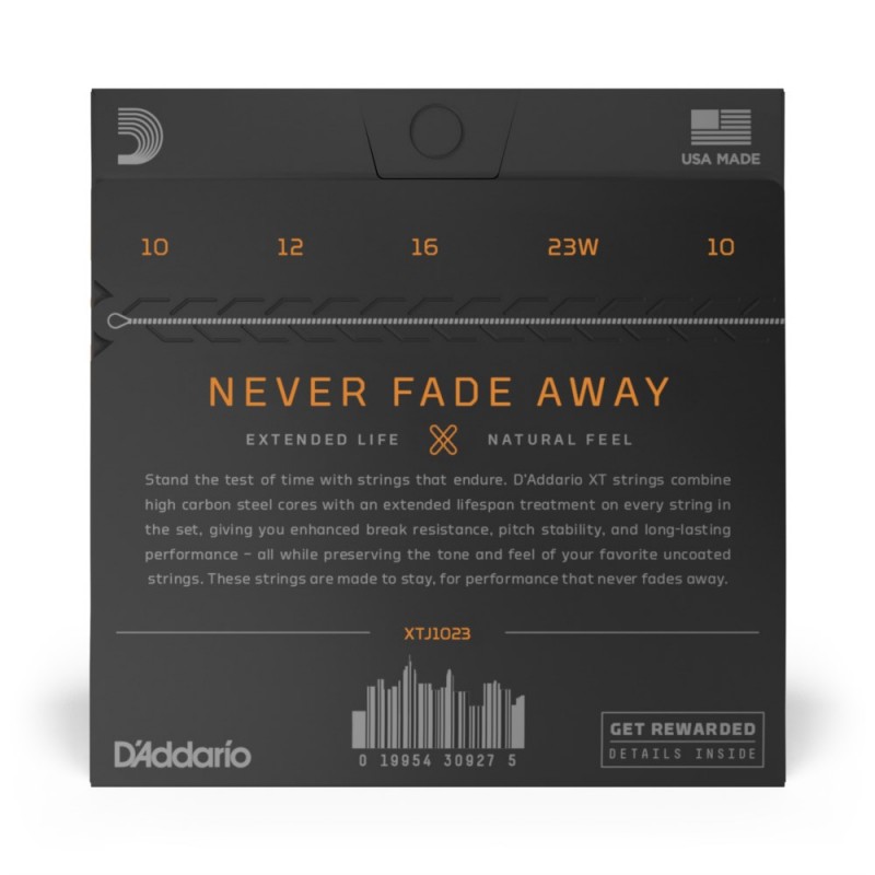 D'Addario XTJ1023 XT - Steel Struny do banjo (10-23) - 3 D'Addario XTJ1023 XT - Steel Struny do banjo (10-23) - 3