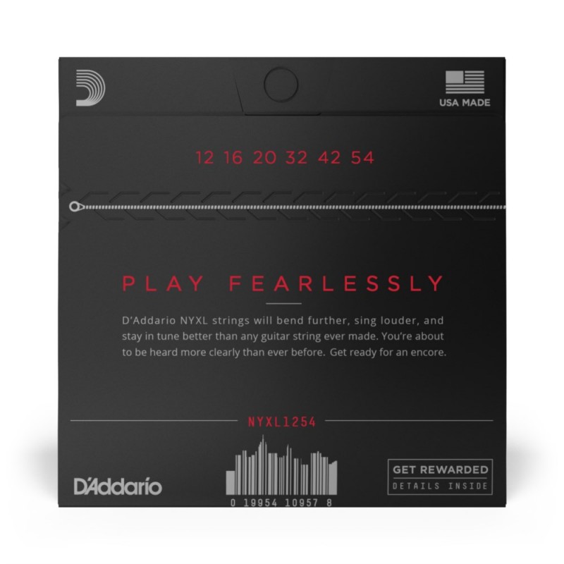 D'Addario NYXL1254 - Struny do gitary elektrycznej (12-54) - 3 D'Addario NYXL1254 - Struny do gitary elektrycznej (12-54) - 3