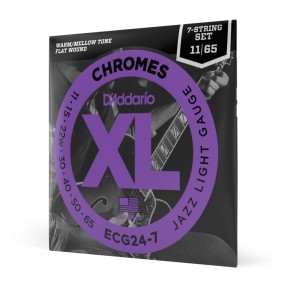 D'Addario ECG24-7 - Struny do gitary elektrycznej (11-65) - 1