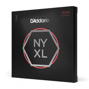 D'Addario NYXL1052-3P - Struny do gitary elektrycznej (10-52,3 kpl.) - 1