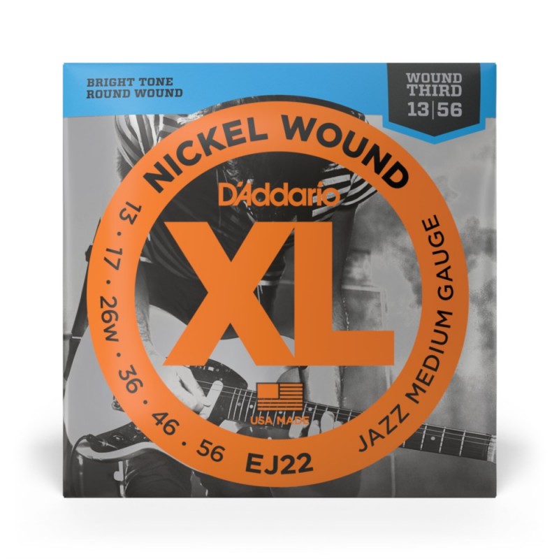 D'Addario EJ22 - Struny do gitary elektrycznej (13-56) - 2 D'Addario EJ22 - Struny do gitary elektrycznej (13-56) - 2
