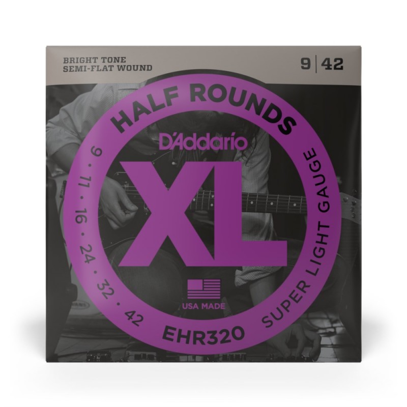 D'Addario EHR320 - Struny do gitary elektrycznej (9-42) - 2 D'Addario EHR320 - Struny do gitary elektrycznej (9-42) - 2