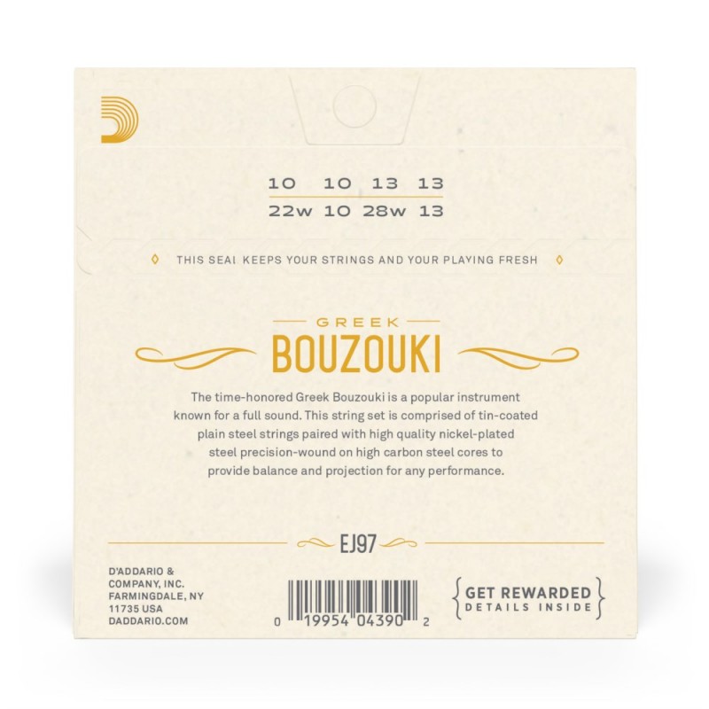 D'Addario EJ97 - Struny Greek Bouzouki - 3 D'Addario EJ97 - Struny Greek Bouzouki - 3