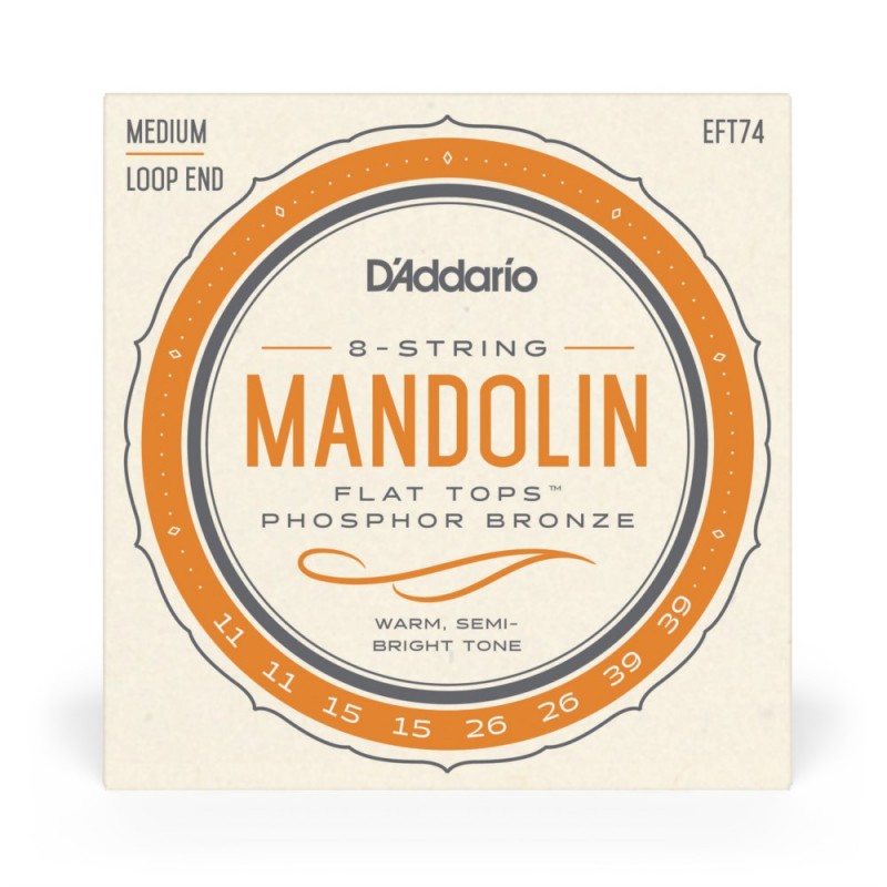 D'Addario EFT74 - Struny do mandoliny (11-39) - 2 D'Addario EFT74 - Struny do mandoliny (11-39) - 2