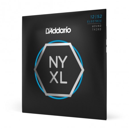 D'Addario NYXL1252W - Struny do gitary elektrycznej (12-52) - 1