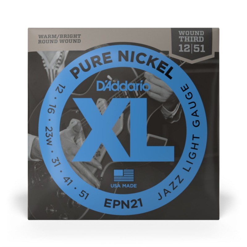 D'Addario EPN21 - Struny do gitary elektrycznej (12-52) - 2 D'Addario EPN21 - Struny do gitary elektrycznej (12-52) - 2