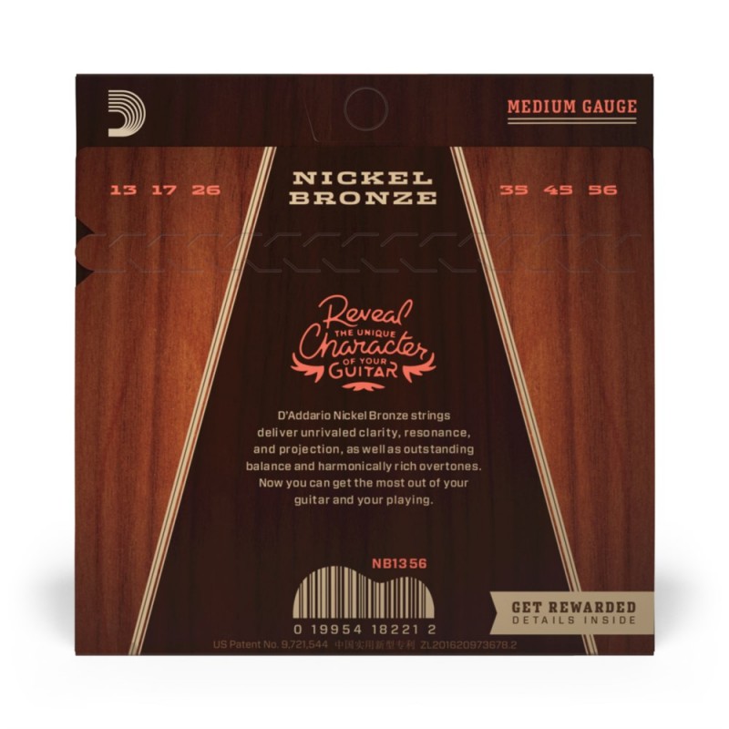 D'Addario NB1356 - Struny do gitary akustycznej (13-56) - 3 D'Addario NB1356 - Struny do gitary akustycznej (13-56) - 3