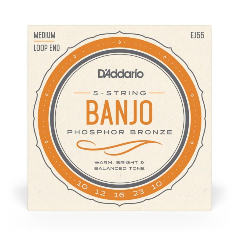 D'Addario EJ55 - Struny do banjo 5-strunowe (10-23) - 2 D'Addario EJ55 - Struny do banjo 5-strunowe (10-23) - 2
