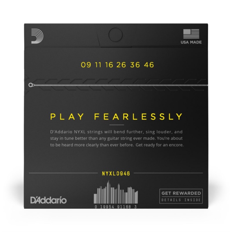 D'Addario NYXL0946 - Struny do gitary elektrycznej (9-46) - 3 D'Addario NYXL0946 - Struny do gitary elektrycznej (9-46) - 3