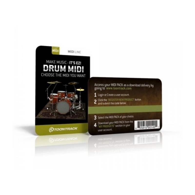 Toontrack DRUM MIDI Pack - Superiorsls EZdrummer